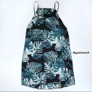 Show Me Your Mumu traveler dress in teal Palm stretch